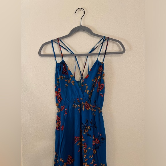 Blue floral maxi dress medium Xhilaration from Target - Picture 3 of 6